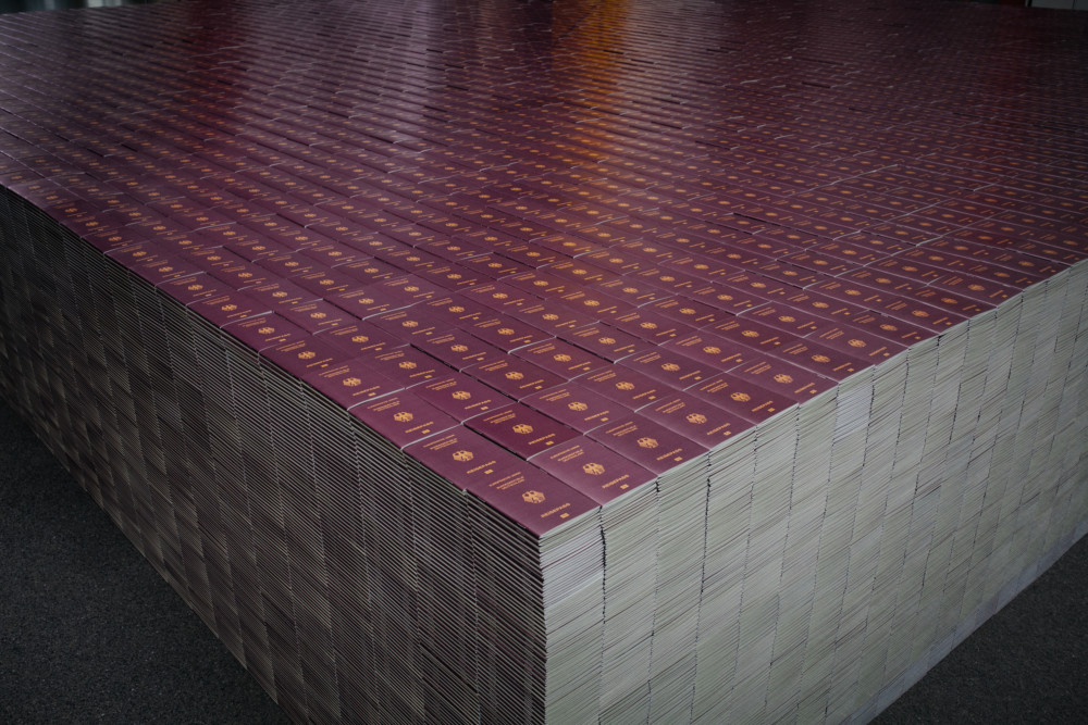 One Million German Passports Alfredo Jaar