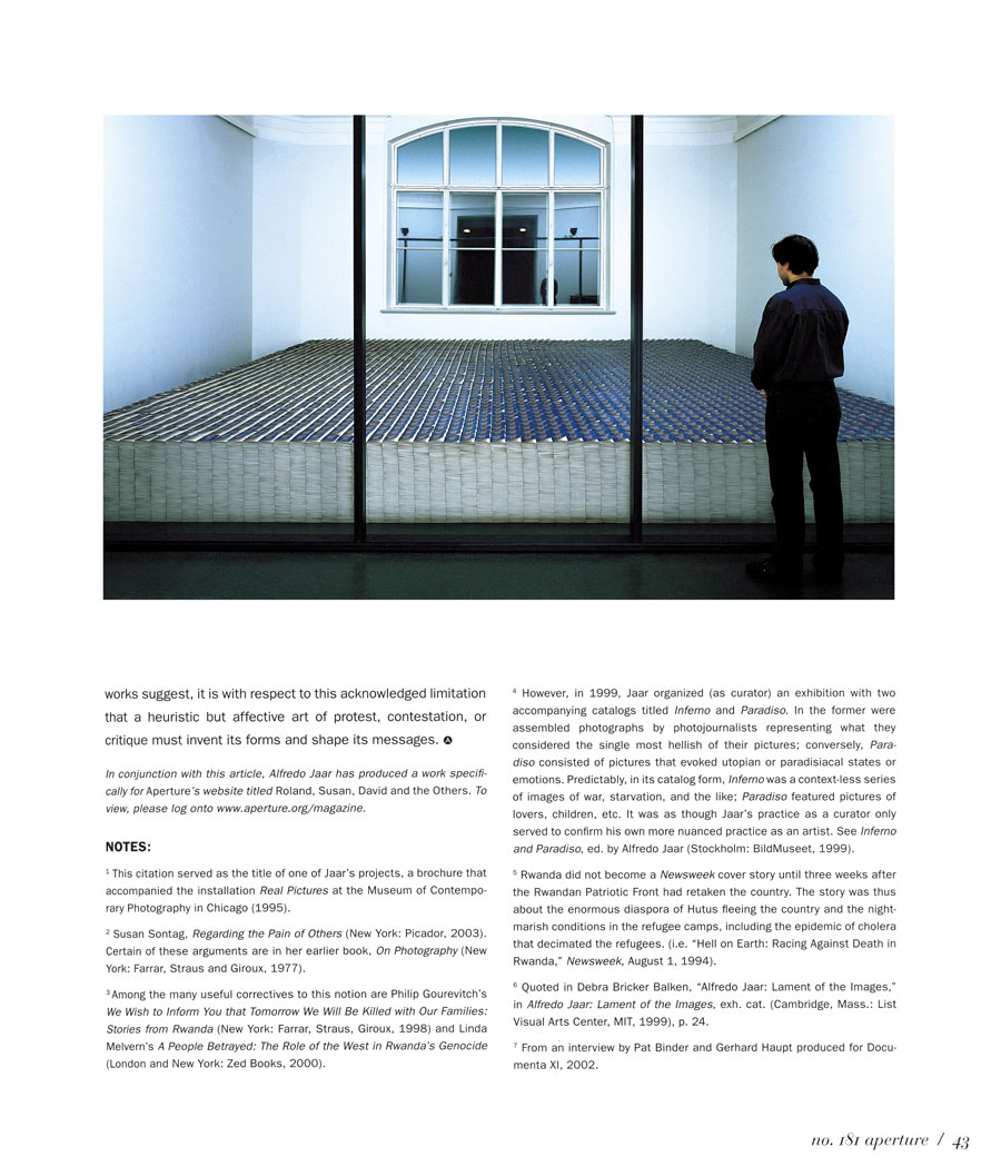 Press – Alfredo Jaar