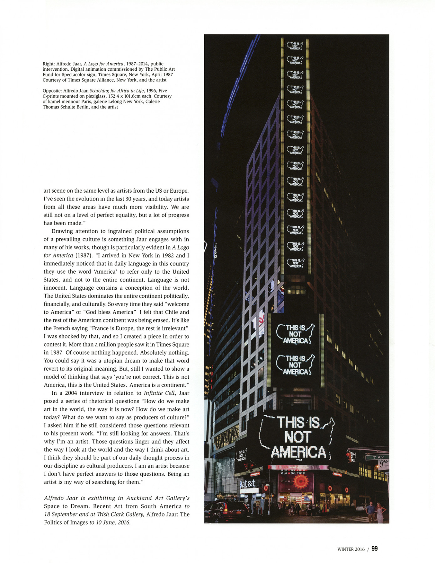 Press – Alfredo Jaar